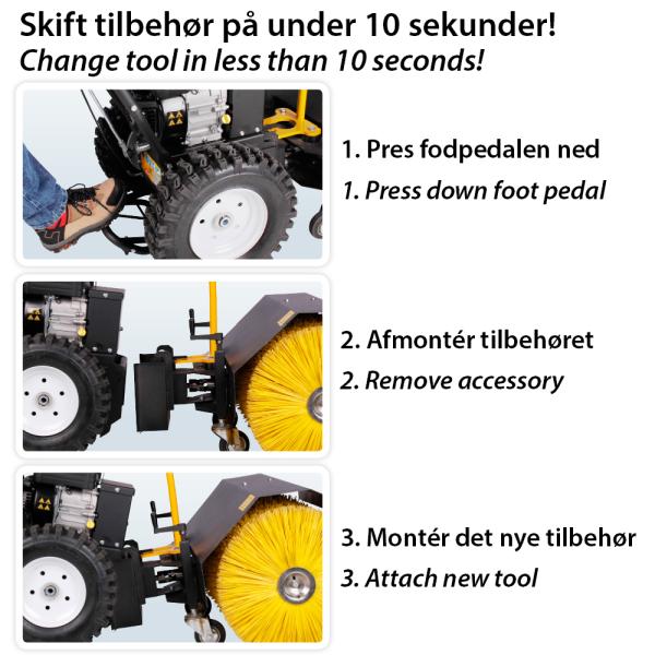 Combi 800TGE/ mit Kehrbürste 